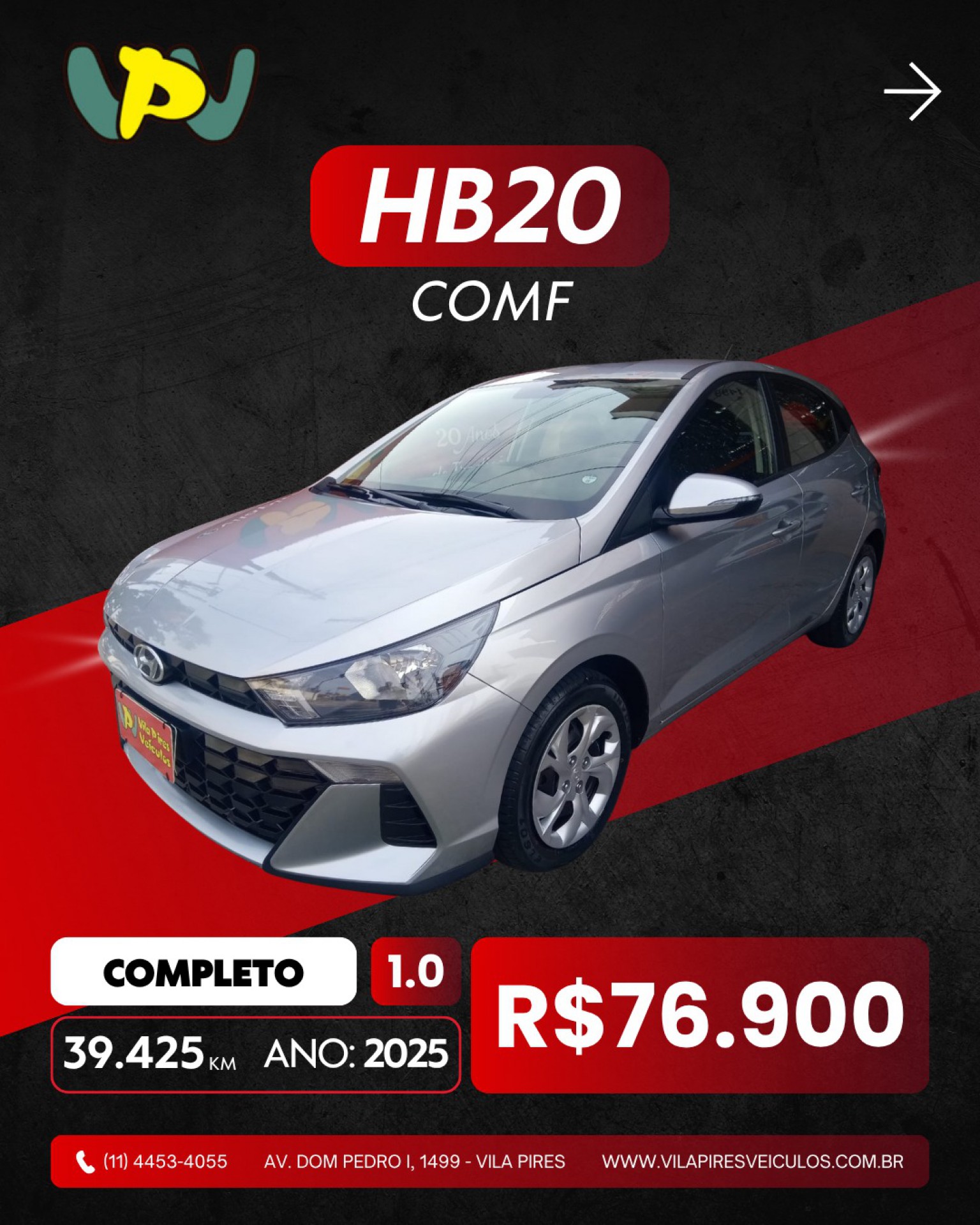 Foto Hb20 Comf./c.plus/c.style 1.0 Flex 12v